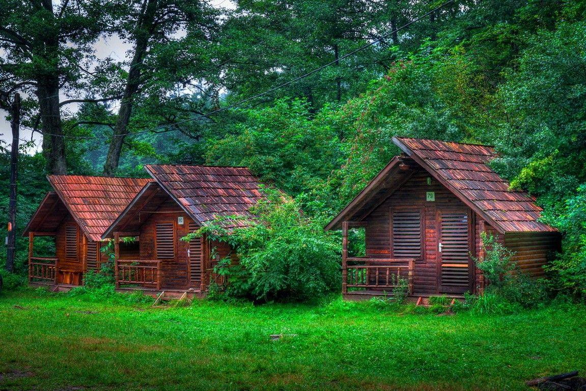 Wooden Hut Wallpaper