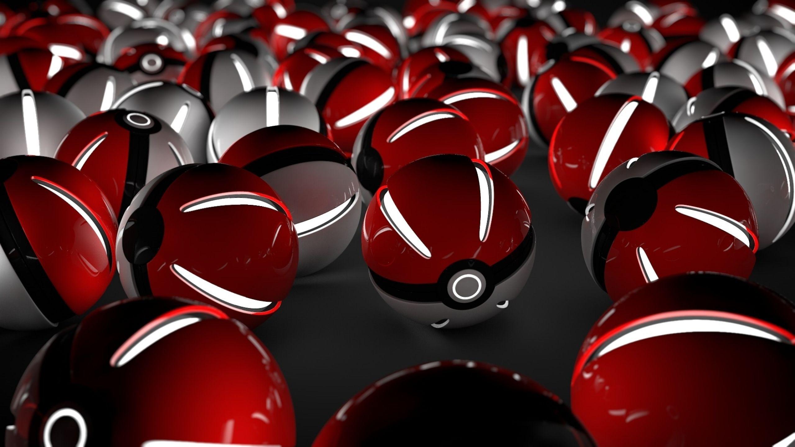 pokemon 3D render mangotangofox 3D cinema 4d pokeball 1920x1080