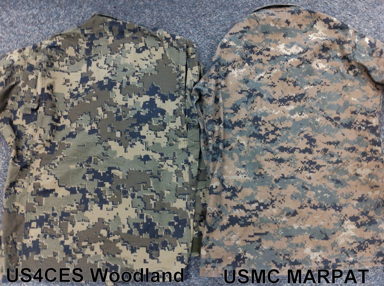 US4CES Family of Camouflage Comparison Photo