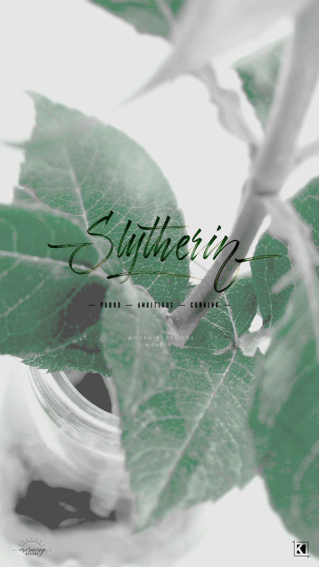 Floral Slytherin Aesthetics Phone Wallpaper Backgrounds