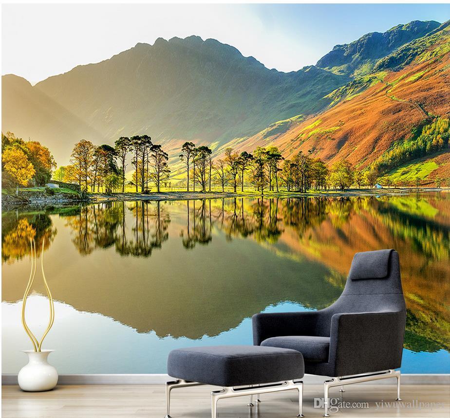 Custom Any Size 3D Natural Scenery Mural Background Wall Mural 3D