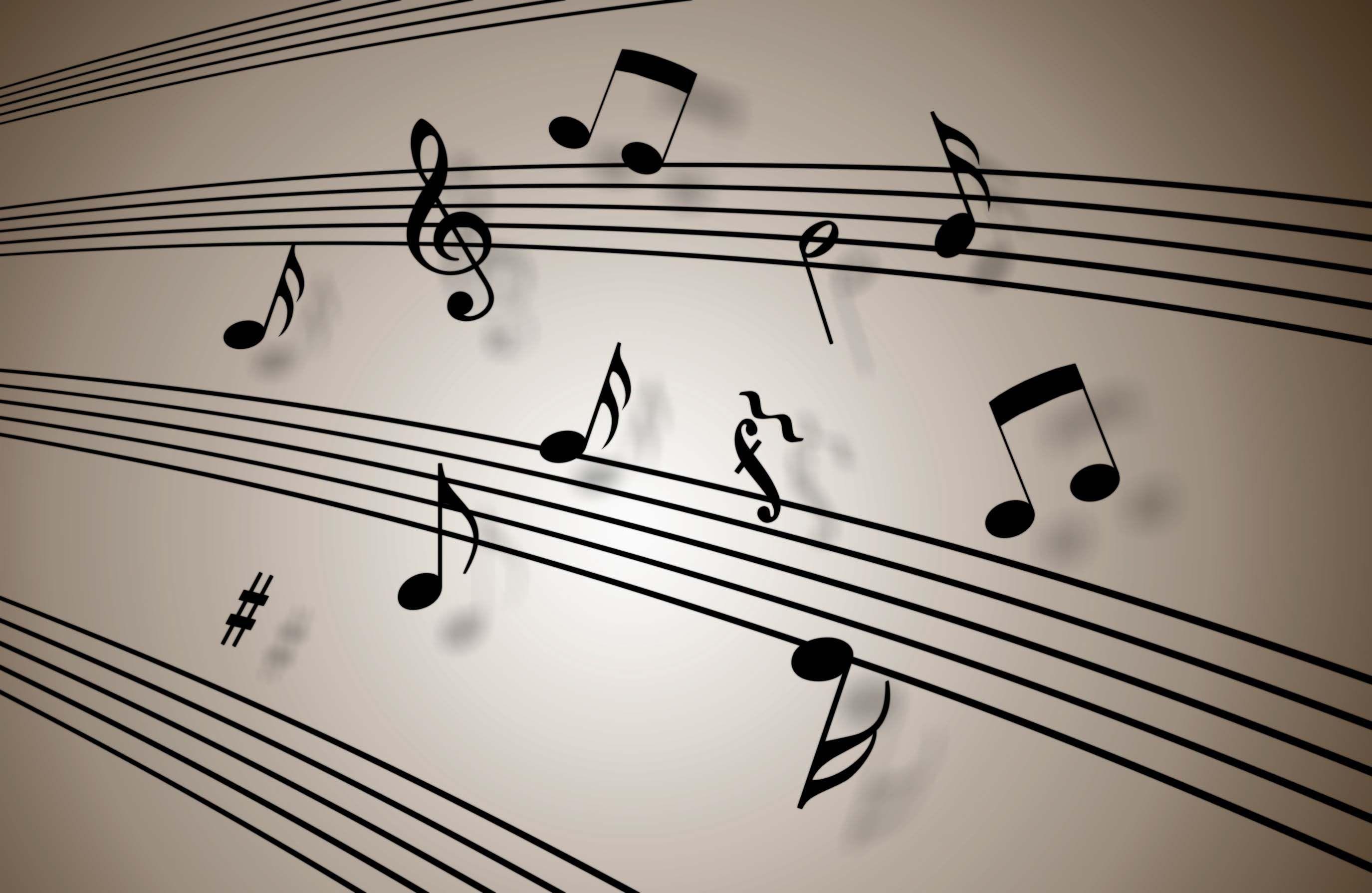 4K Ultra HD Super Music Notes Photo HD Wallpaper for PC & Mac