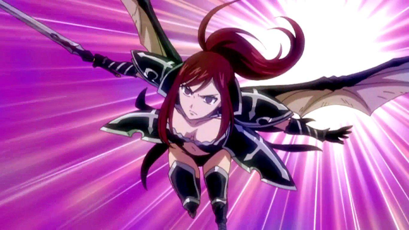 Erza changes to Black Wing