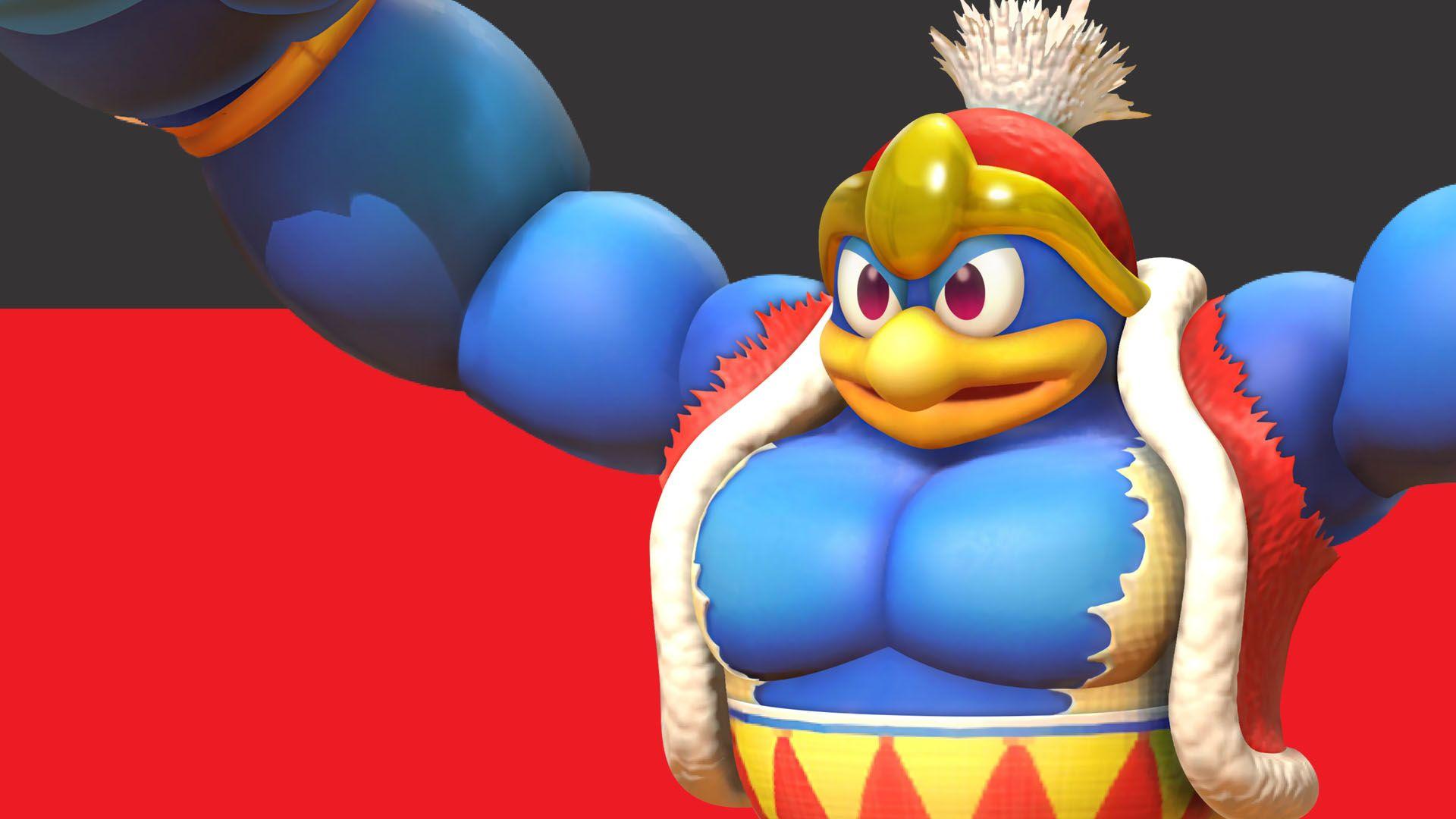 Kirby Star Allies. Cave and Castle Stages Buff Dedede Fight