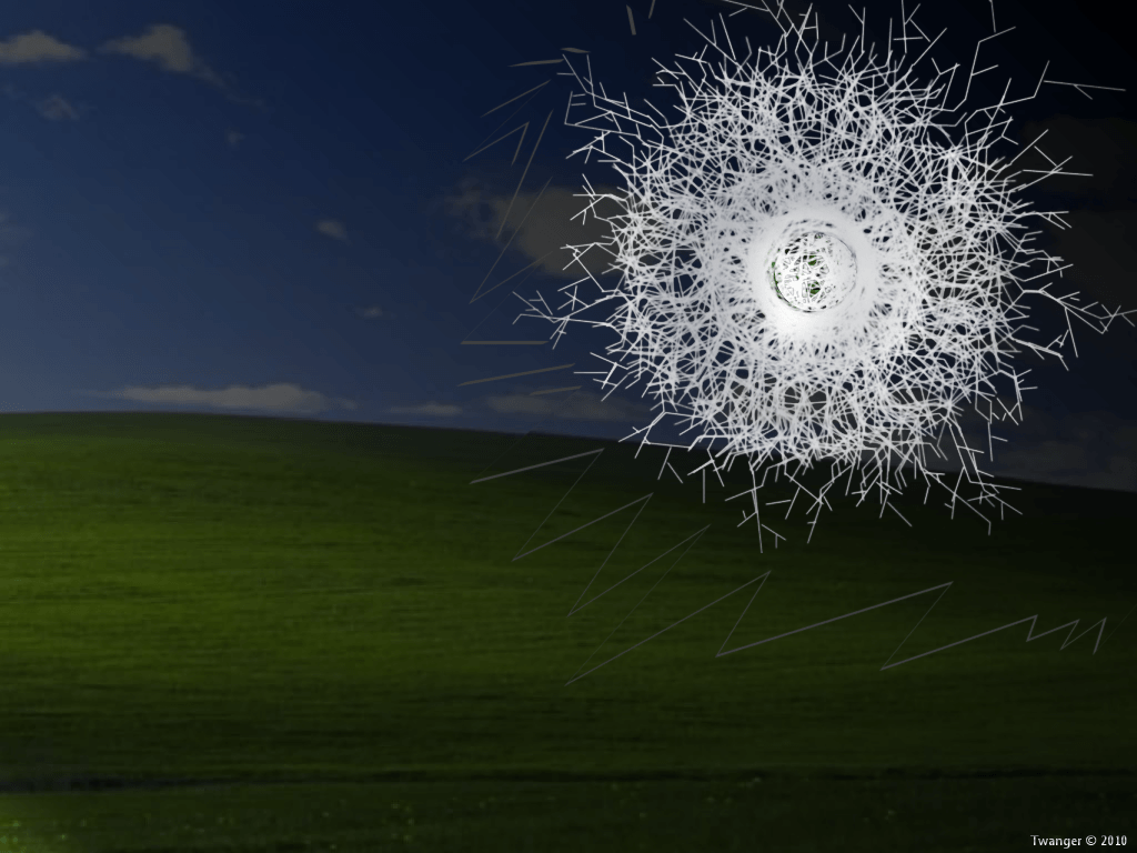 Windows XP Cracked Screen