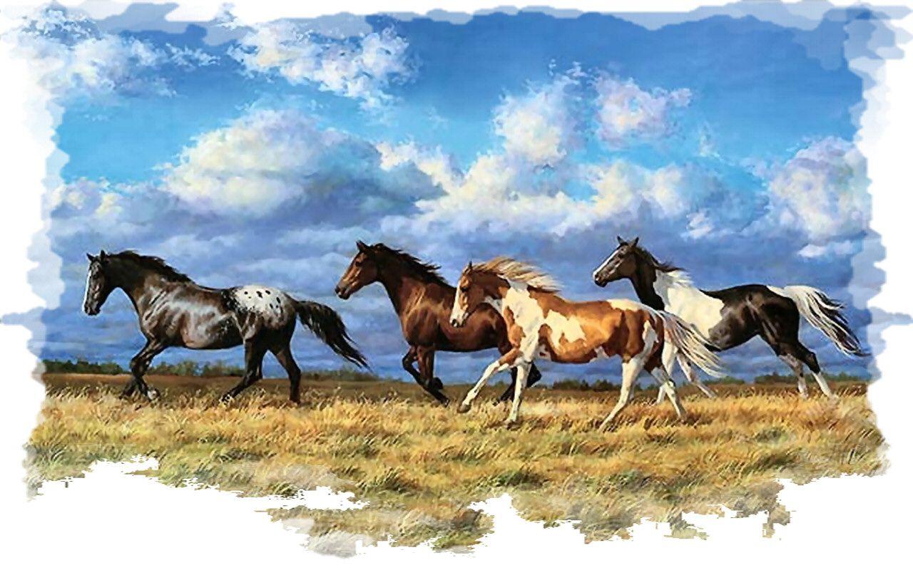 Running Horses Wallpaper