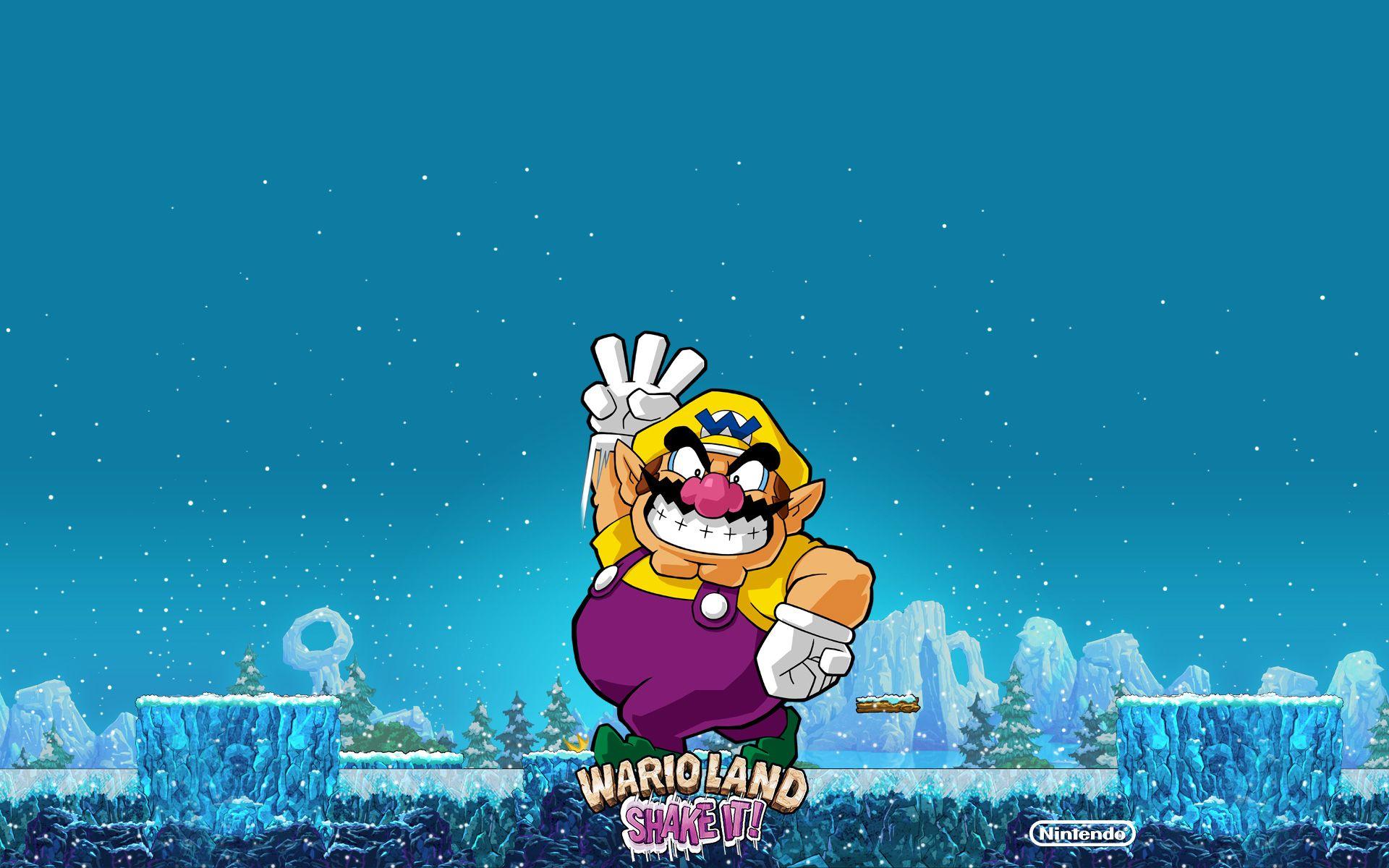 TMK. Downloads. Image. Wallpaper. Wario Land: Shake It! (Wii)