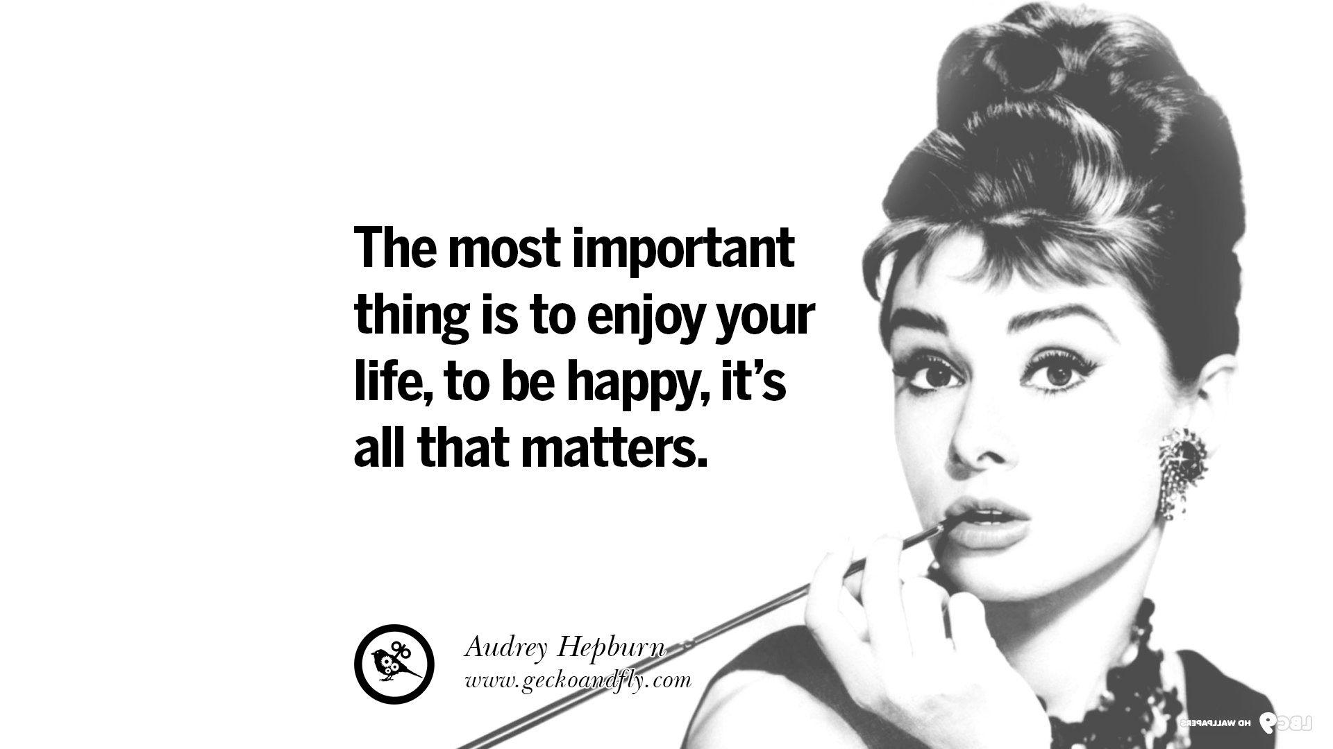 Audrey Hepburn Wallpaper Quotes