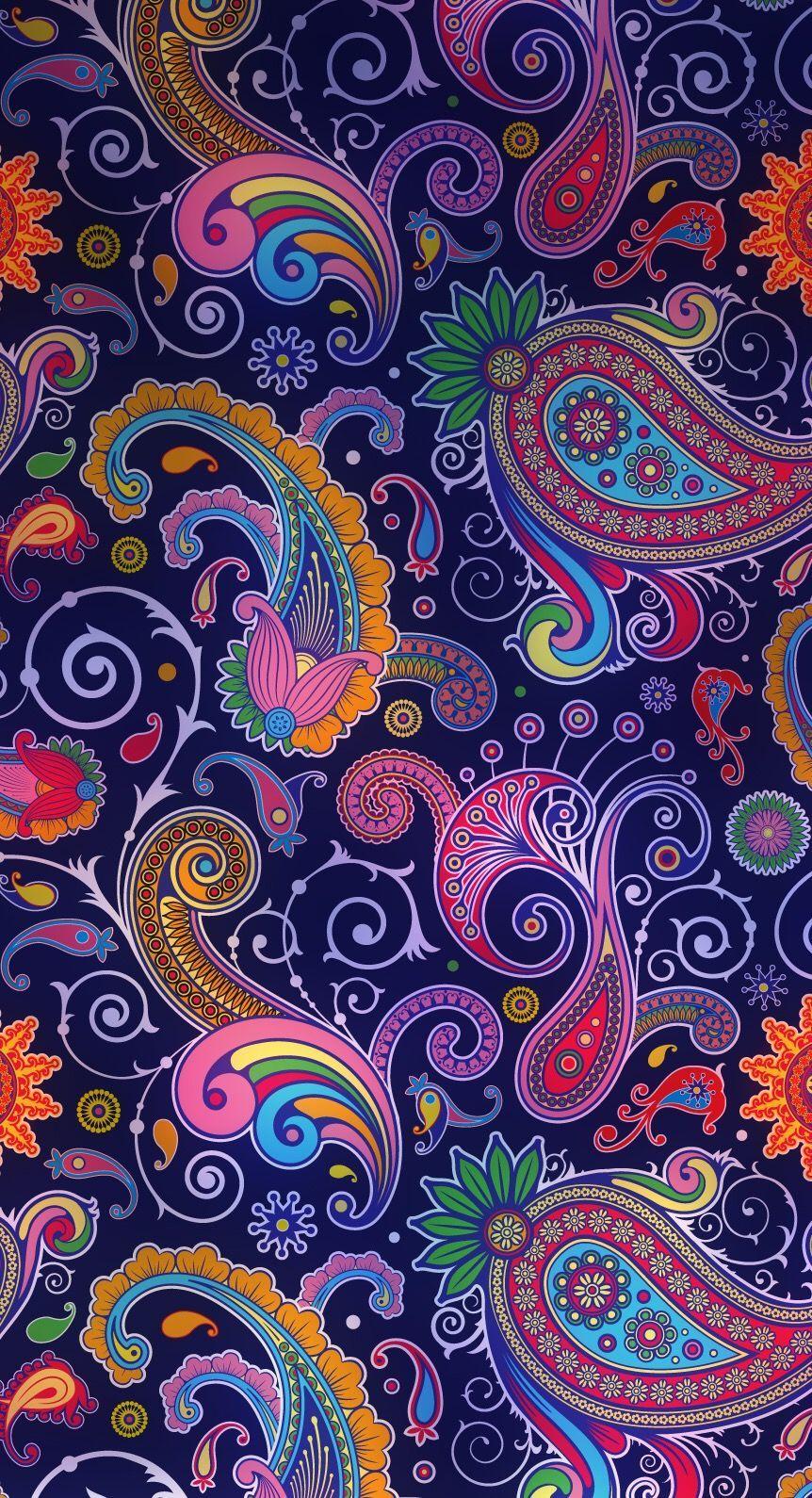 purple paisley /. pattern / PAISLEY. Sketch ideas