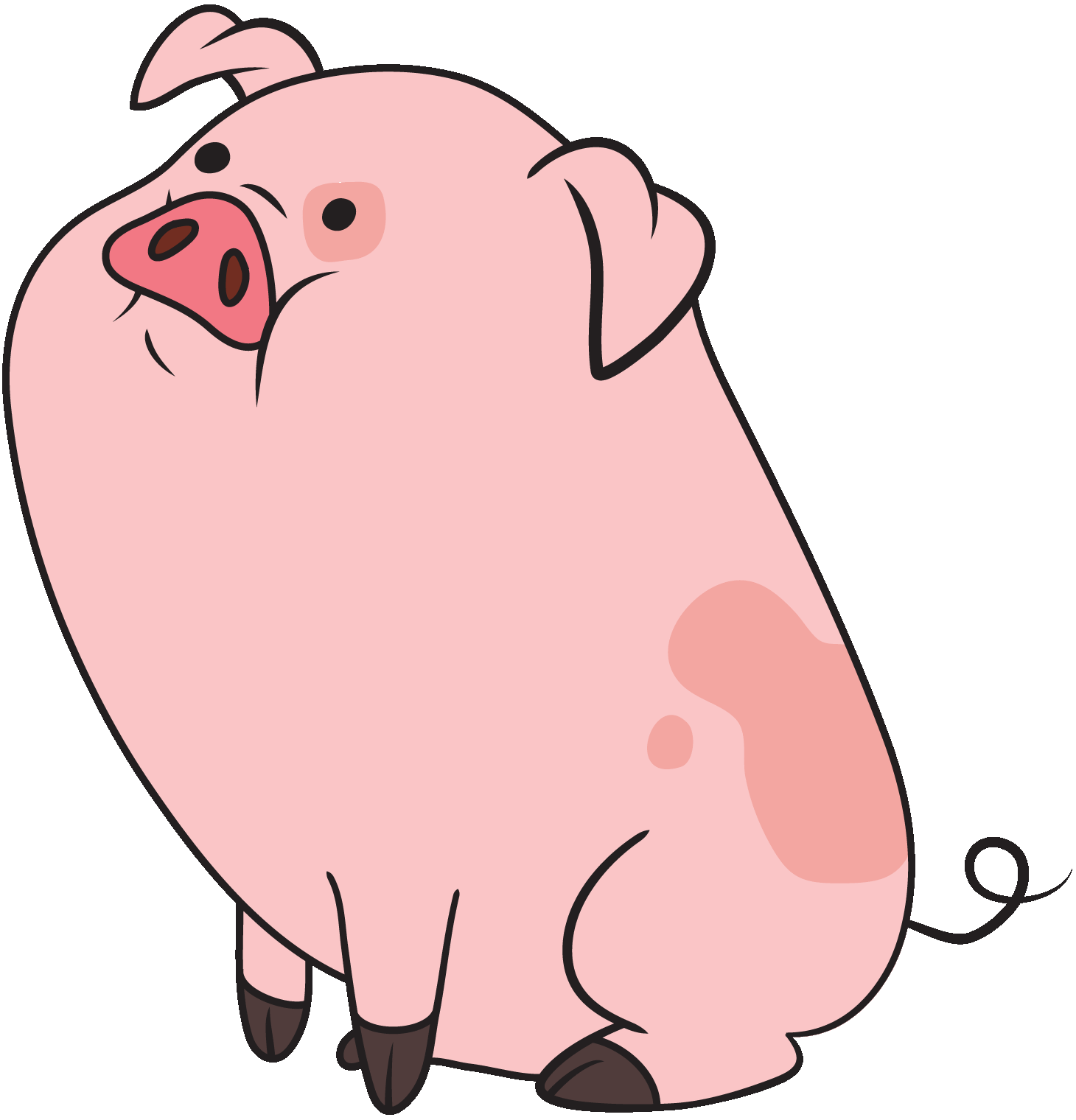Pink Pig Cartoon