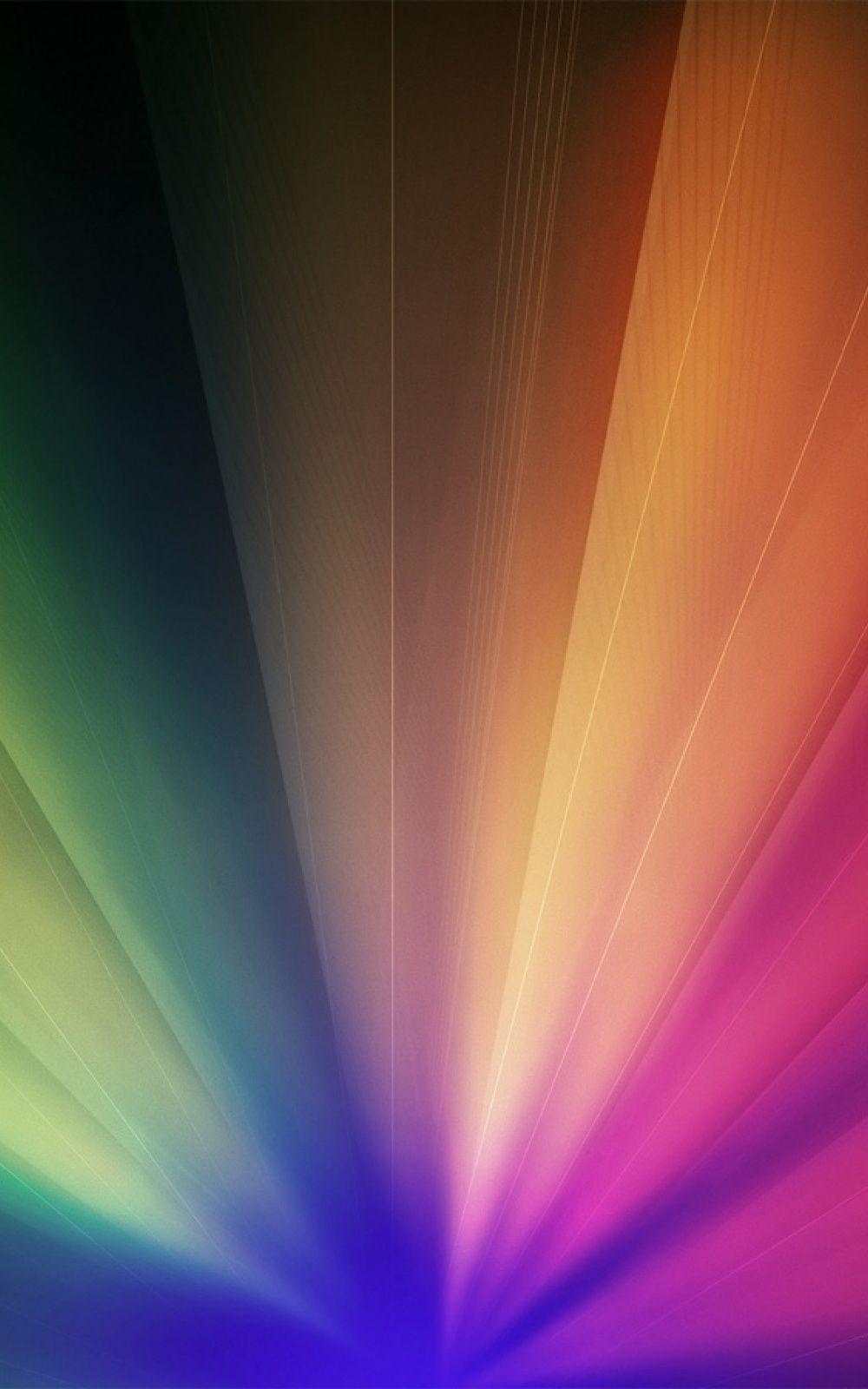 Multicolored Rays Of Light Rainbow Android Wallpaper free download