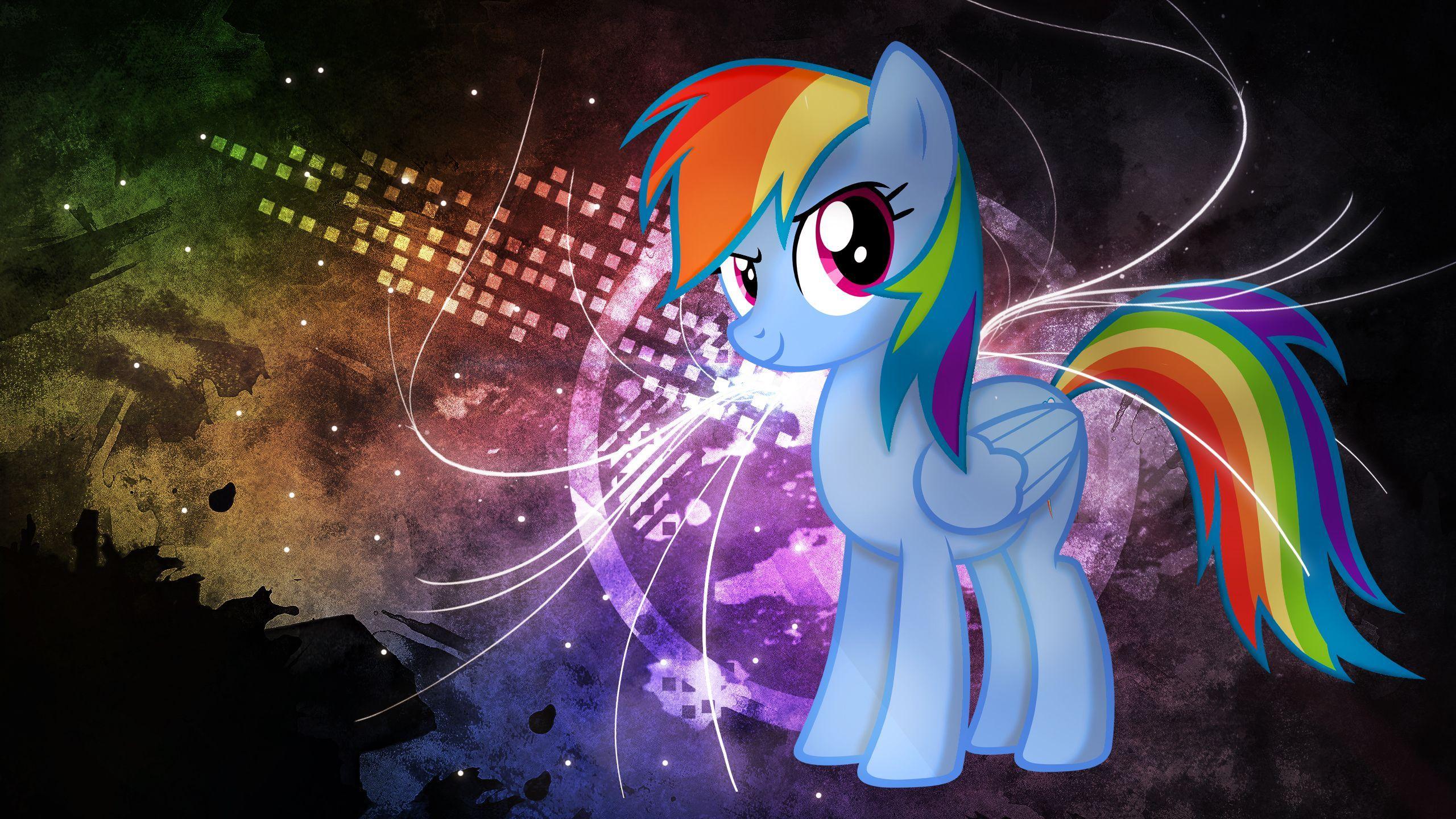 Rainbow Dash Neon Graffiti. MLP My Little Pony Friendship is Magic