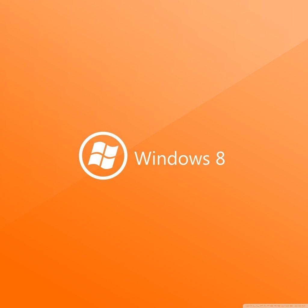 Windows 8 On Orange Background ❤ 4K HD Desktop Wallpaper for 4K