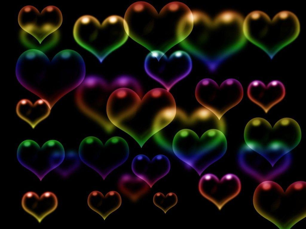 Rainbow Hearts. rainbow hearts Wallpaper. Hearts