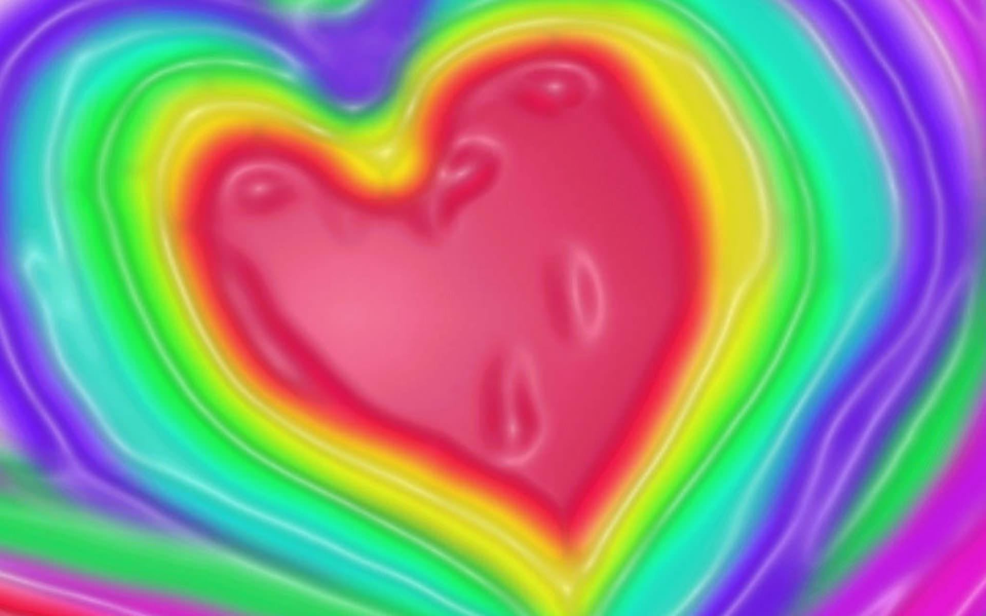 Rainbow Love Heart Wallpaper HD 2108 Wallpaper. High