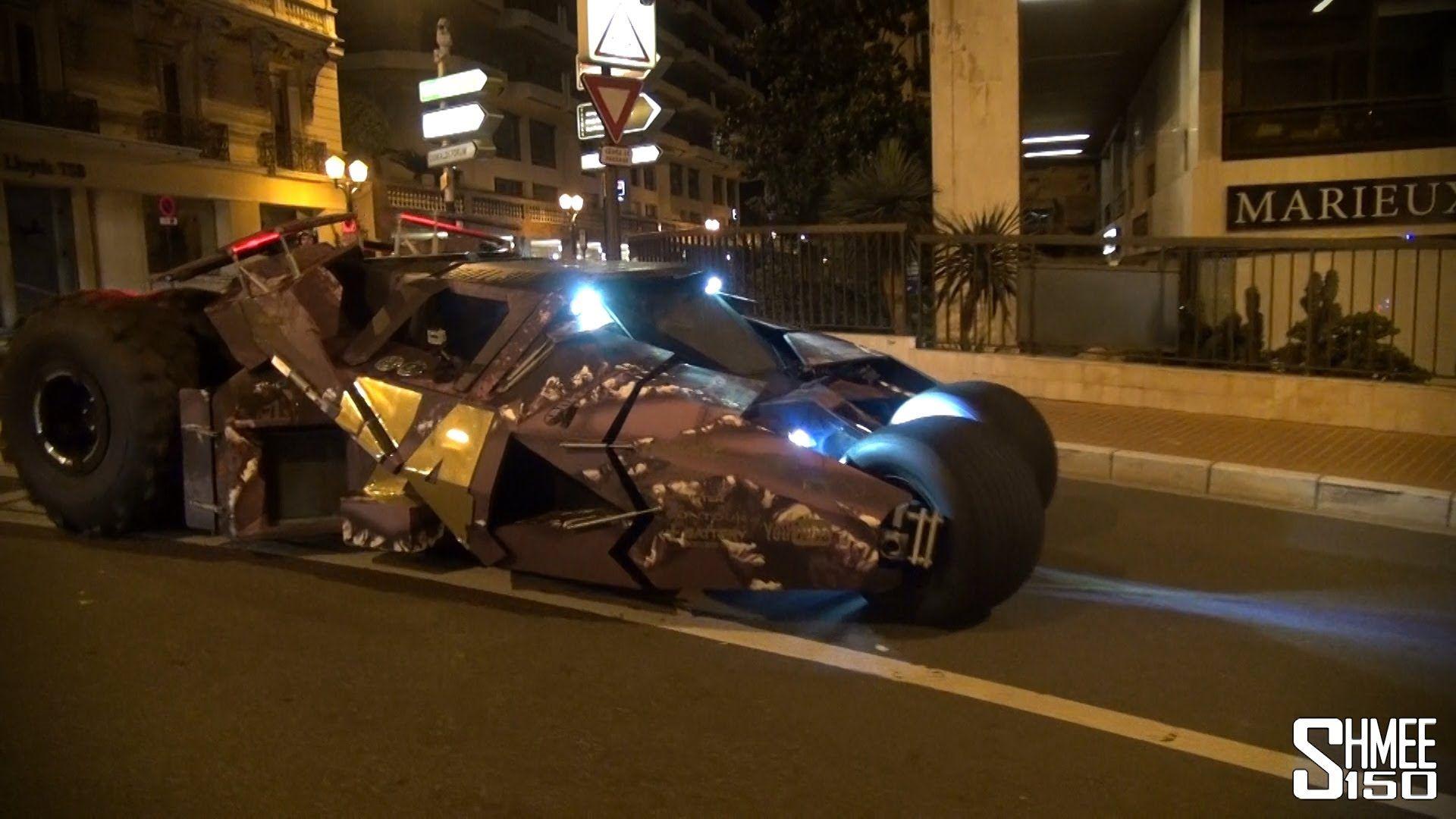 Batmobile Tumbler Driving in Monaco Galag Gumball 3000 2013