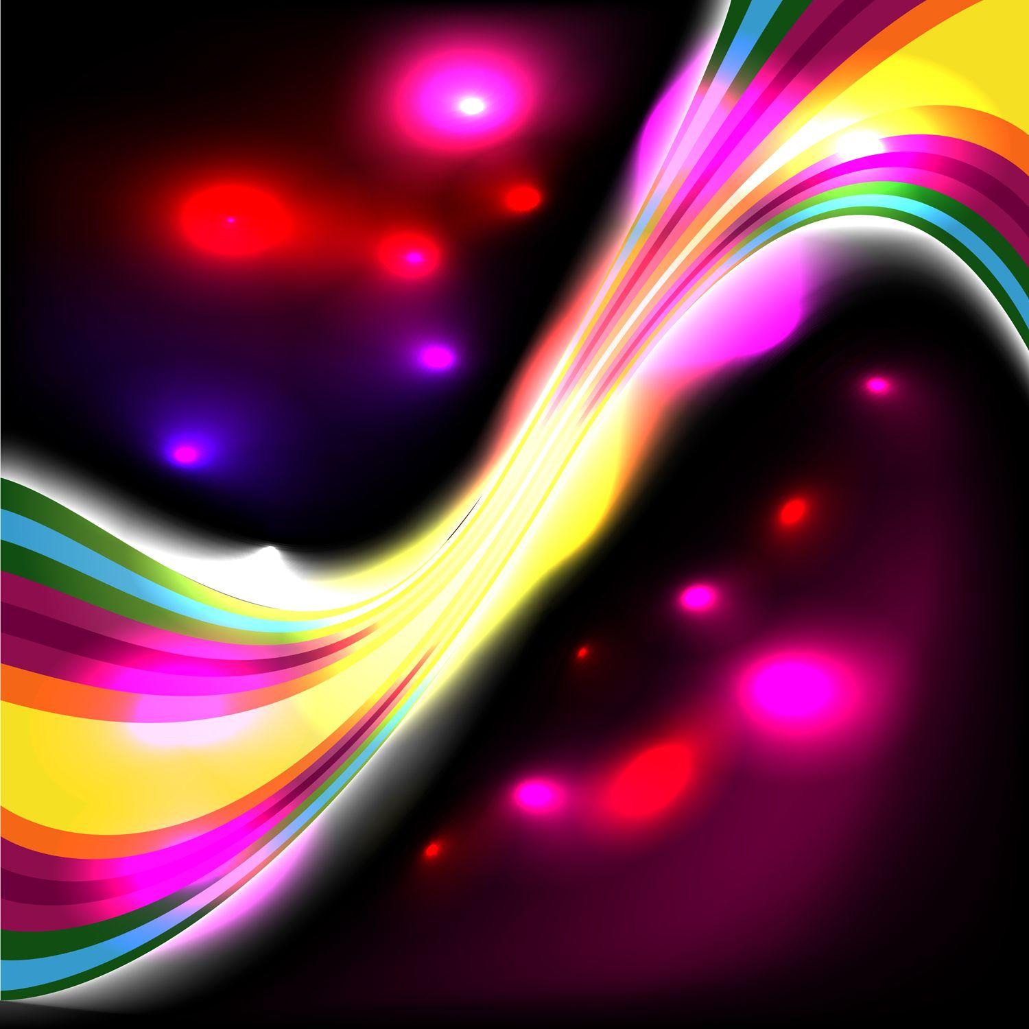 How to make abstract glowing effect in Illustrator. Design