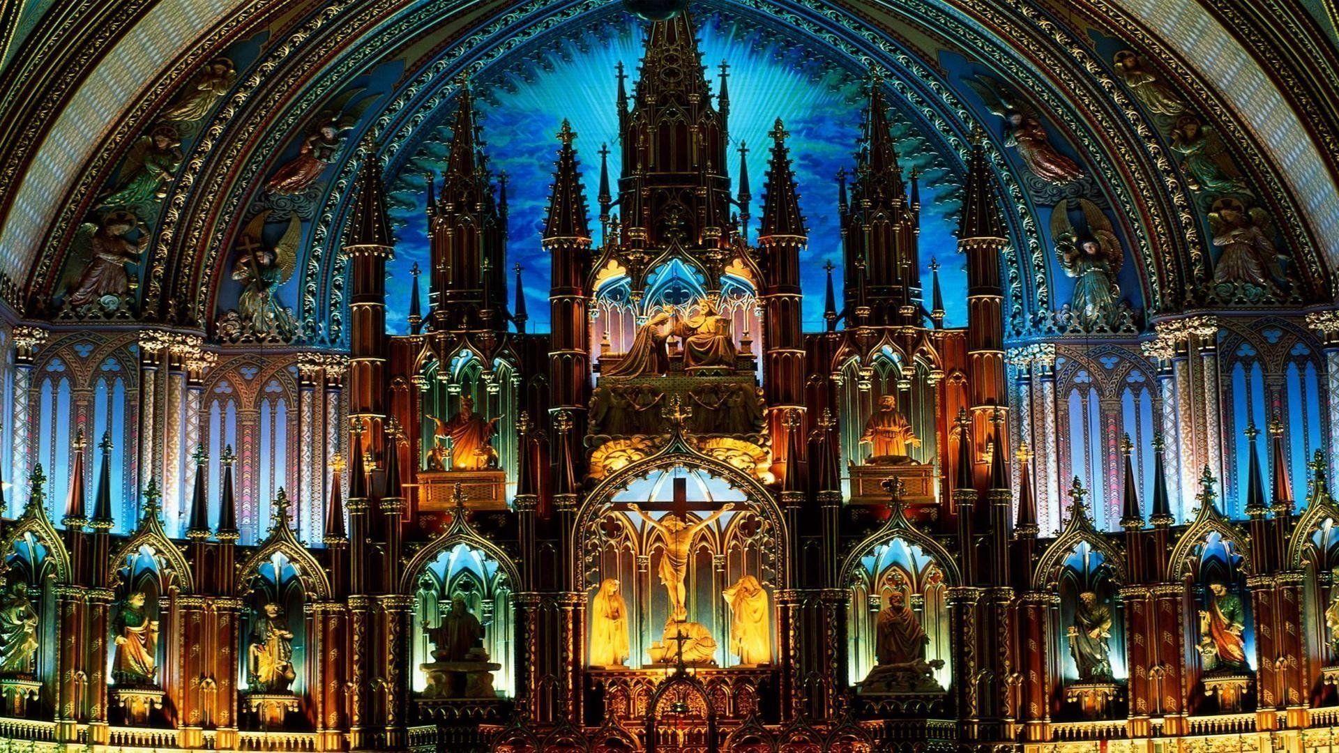 Notre Dame Basilica Canada HD Wallpaper. Background Image