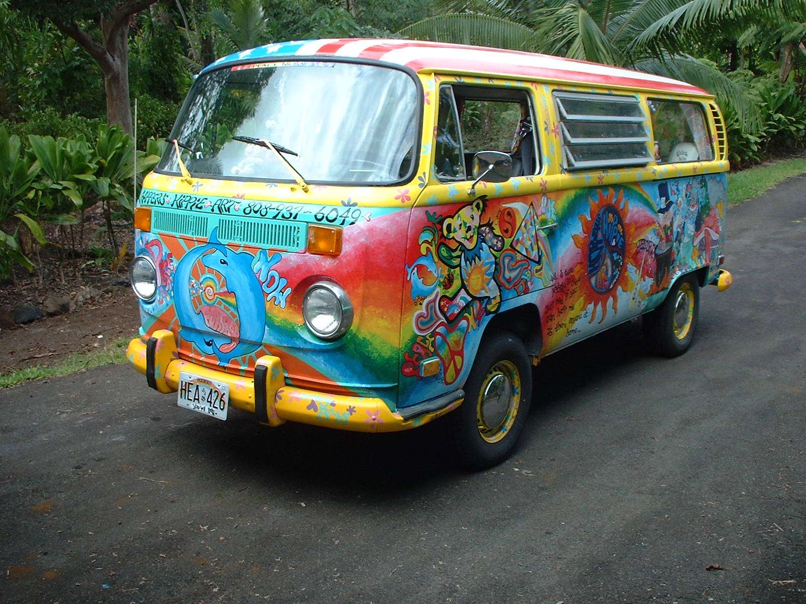 Volkswagen Bus Hippie Style wallpaper. Volkswagen Bus Hippie Style