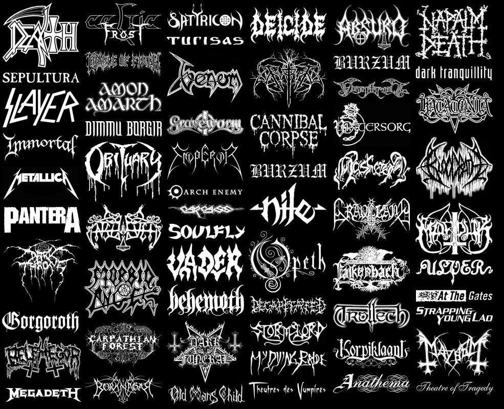 Black Metal Logo Wallpaper