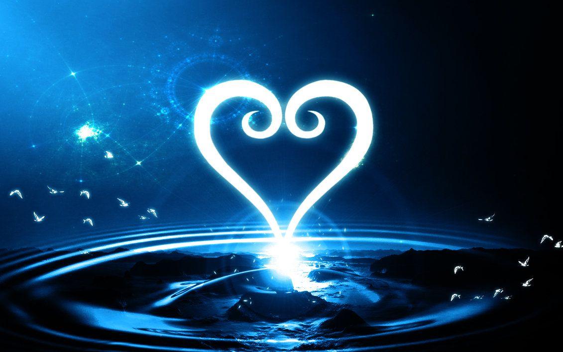 Kingdom Hearts Heart Logo Abstract Wallpaper