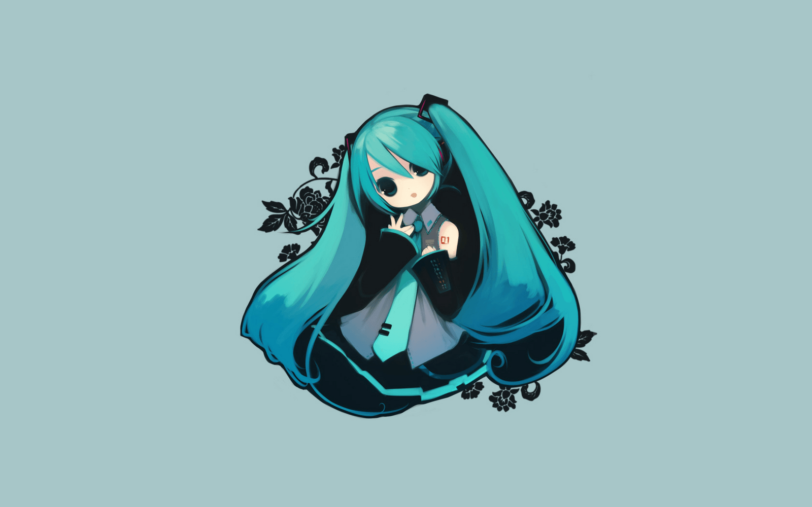 New Chibi Hatsune Miku Image To Download Wallpaper