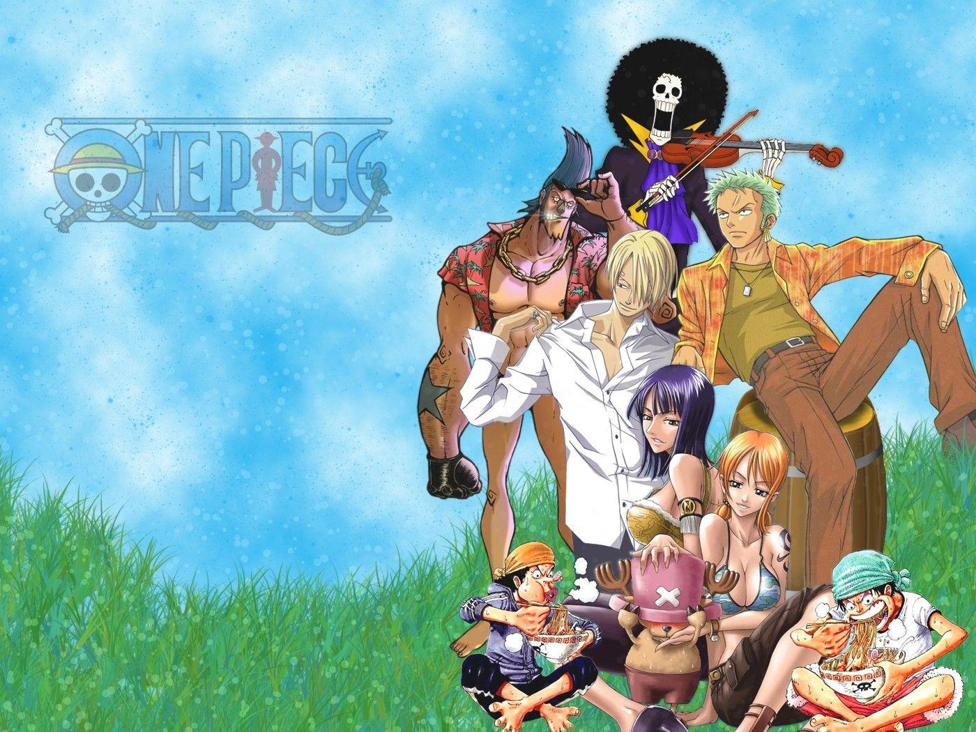 one piece anime nico robin roronoa zoro chopper monkey d luffy nami