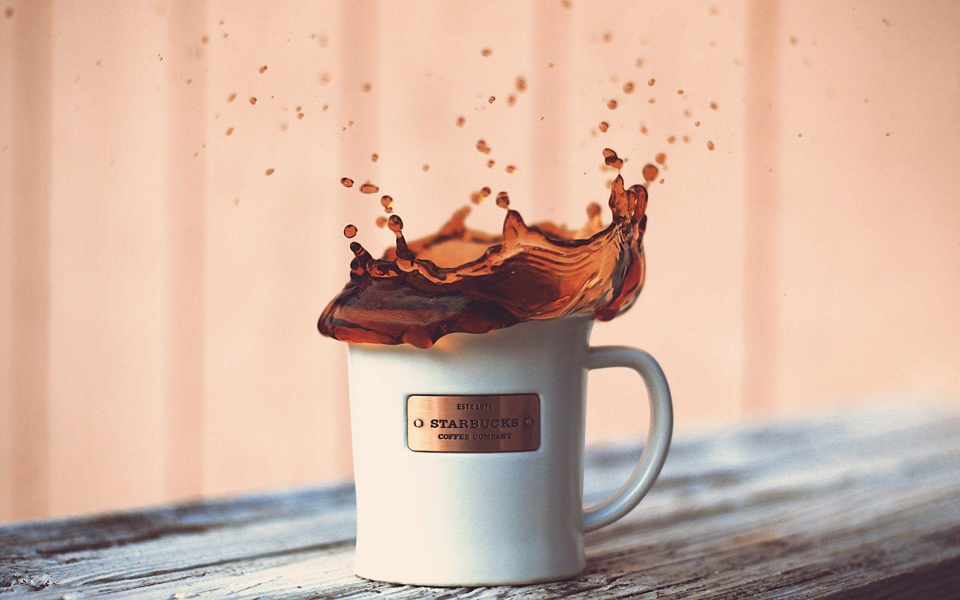 HD Wallpaper Starbucks Coffee Splash