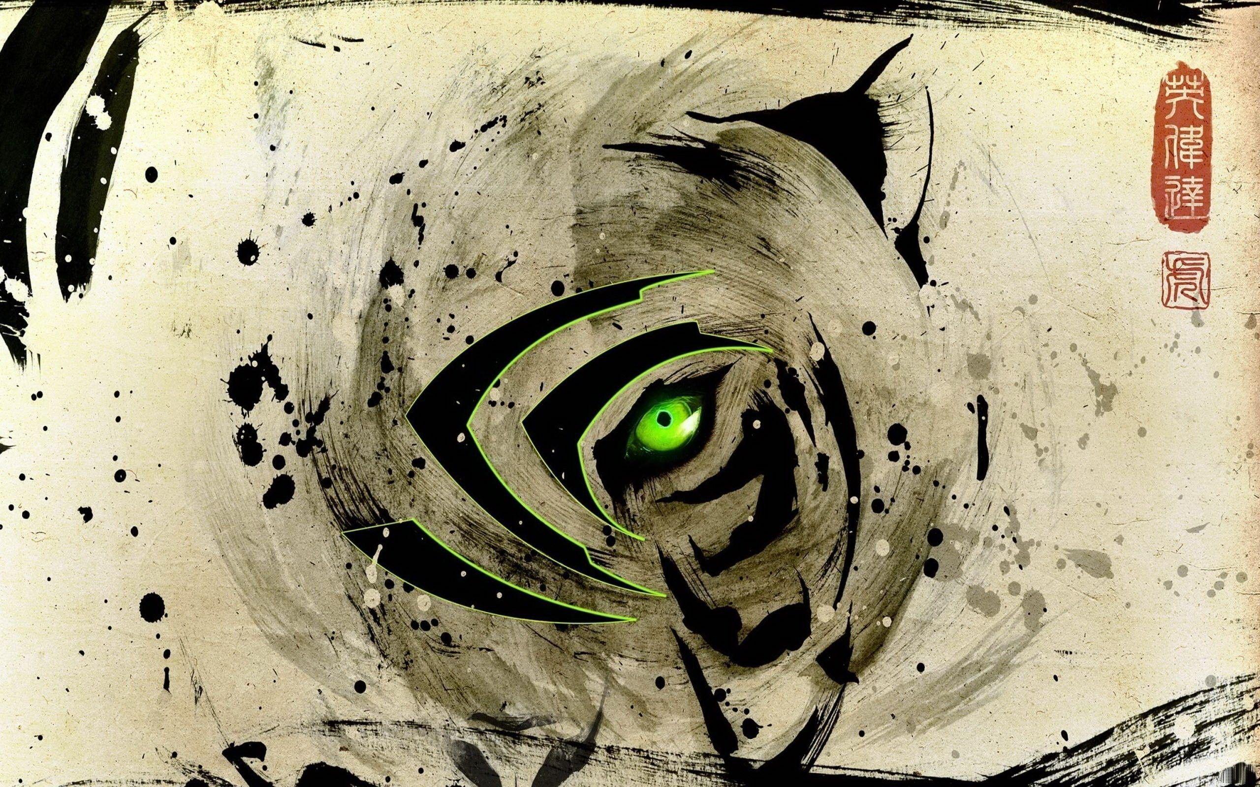 Eye of the Tiger Nvidia wallpaper. Eye of the Tiger Nvidia stock