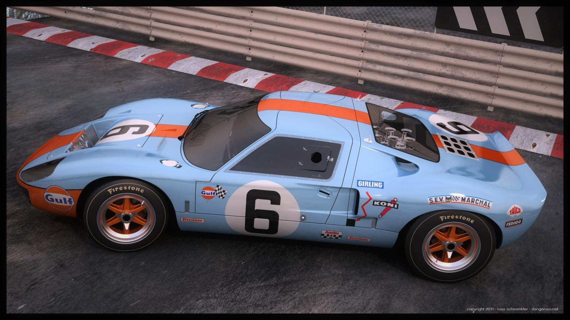 Ford gt40 gulf cars engines wallpaper
