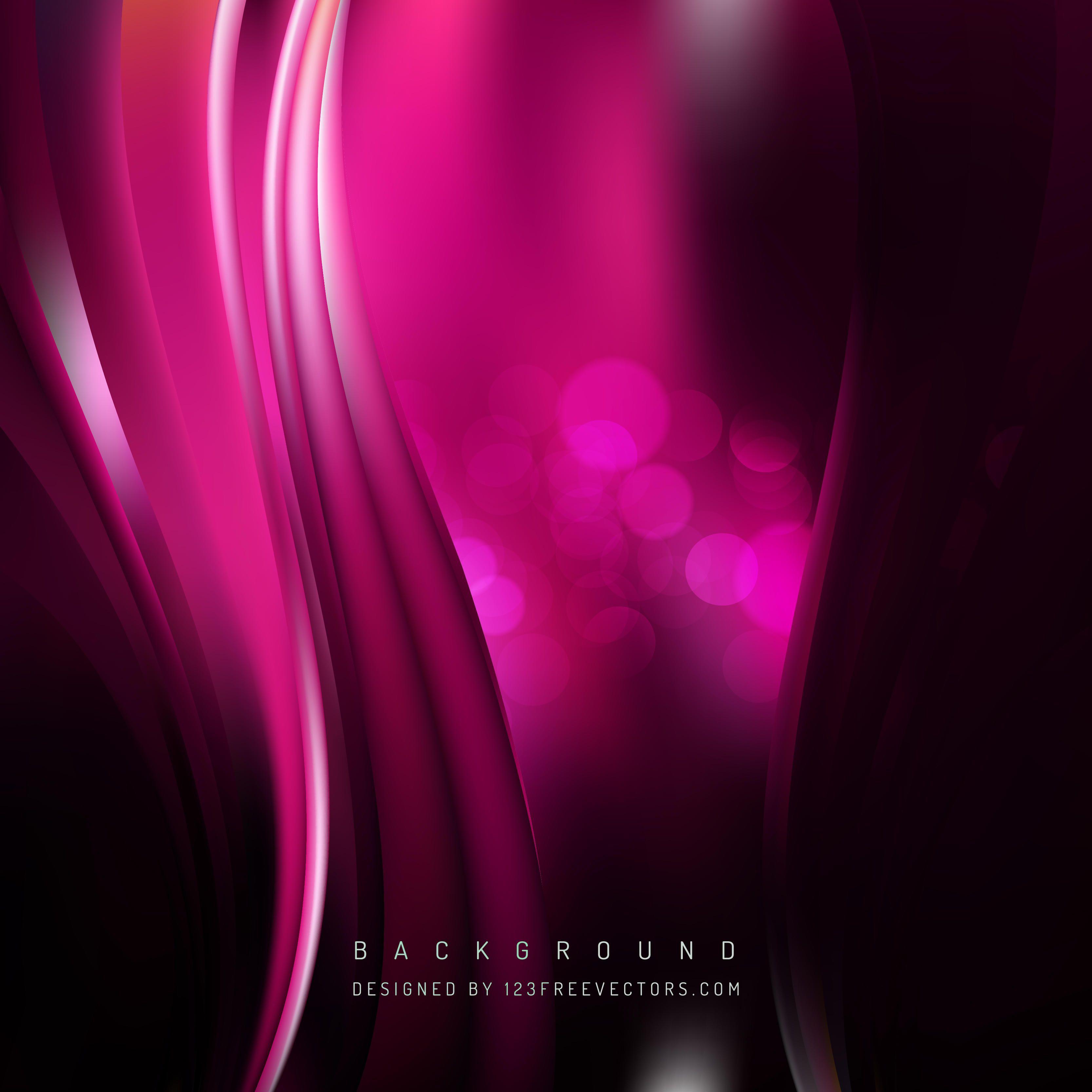 Abstract Black Pink Wave Design BackgroundFreevectors