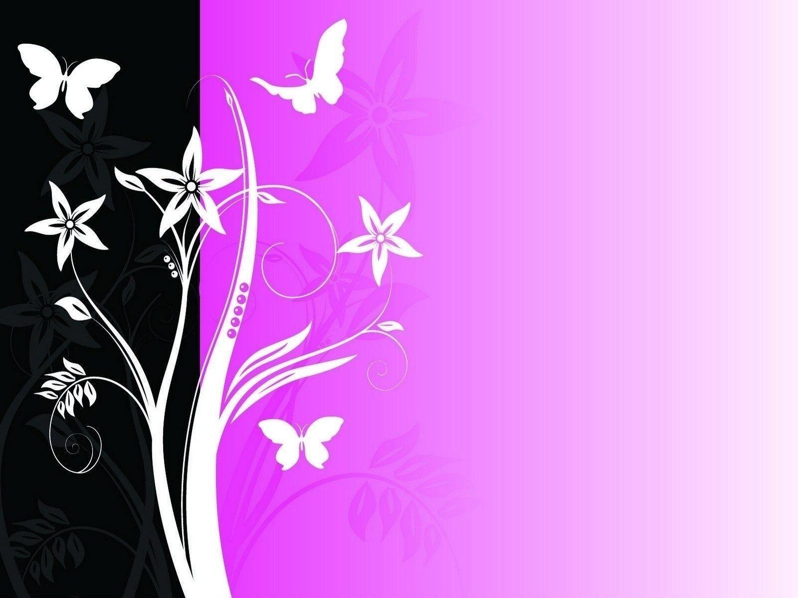 Powerpoint Background Black And Pink