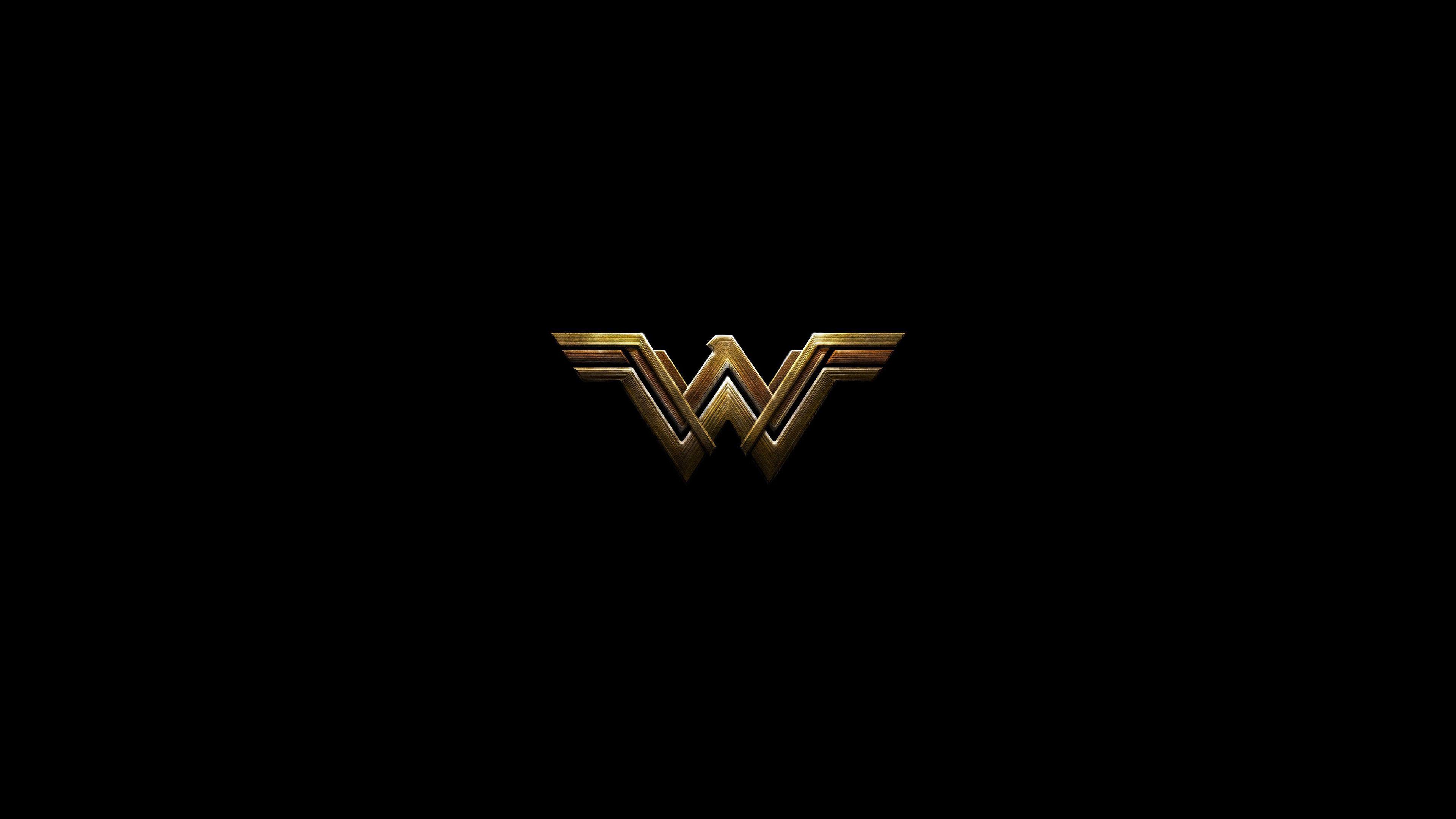 Wonder Woman Dark Logo 4k, HD Superheroes, 4k Wallpapers, Image