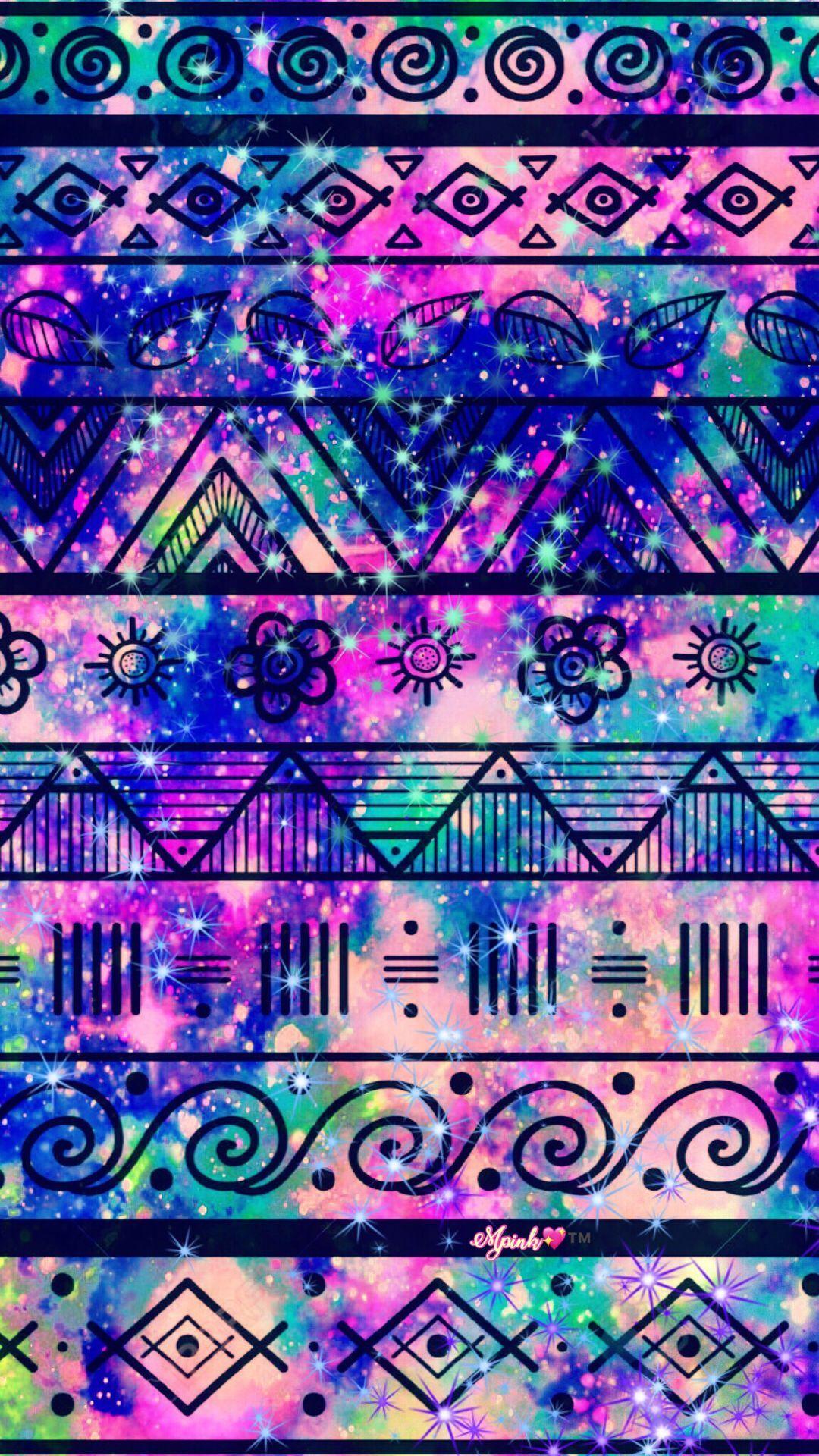Garden Party Tribal Galaxy Wallpaper #androidwallpaper