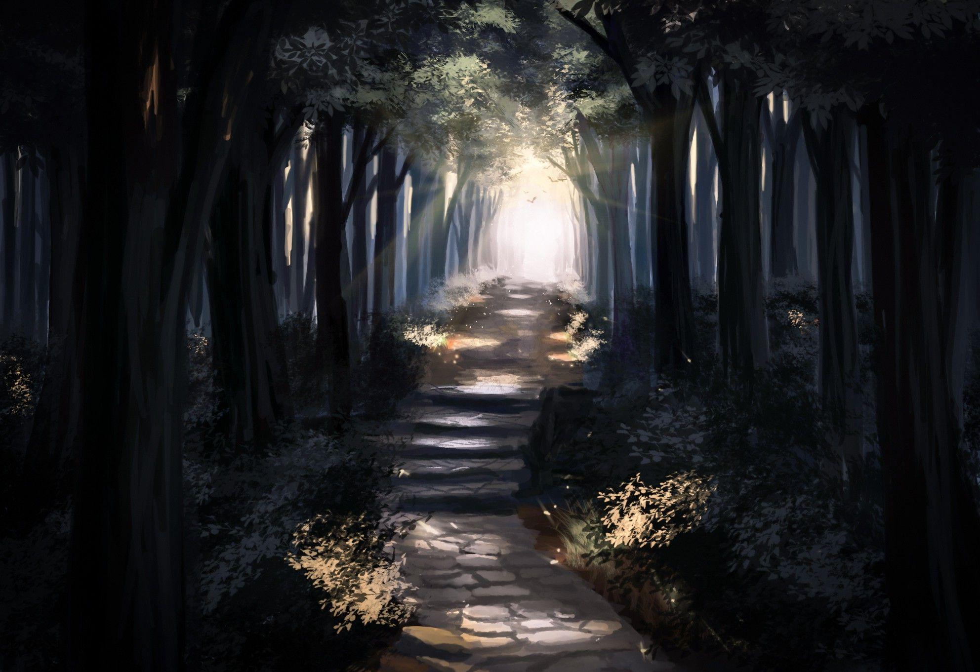 Anime Forest Wallpapers - Wallpaper Cave