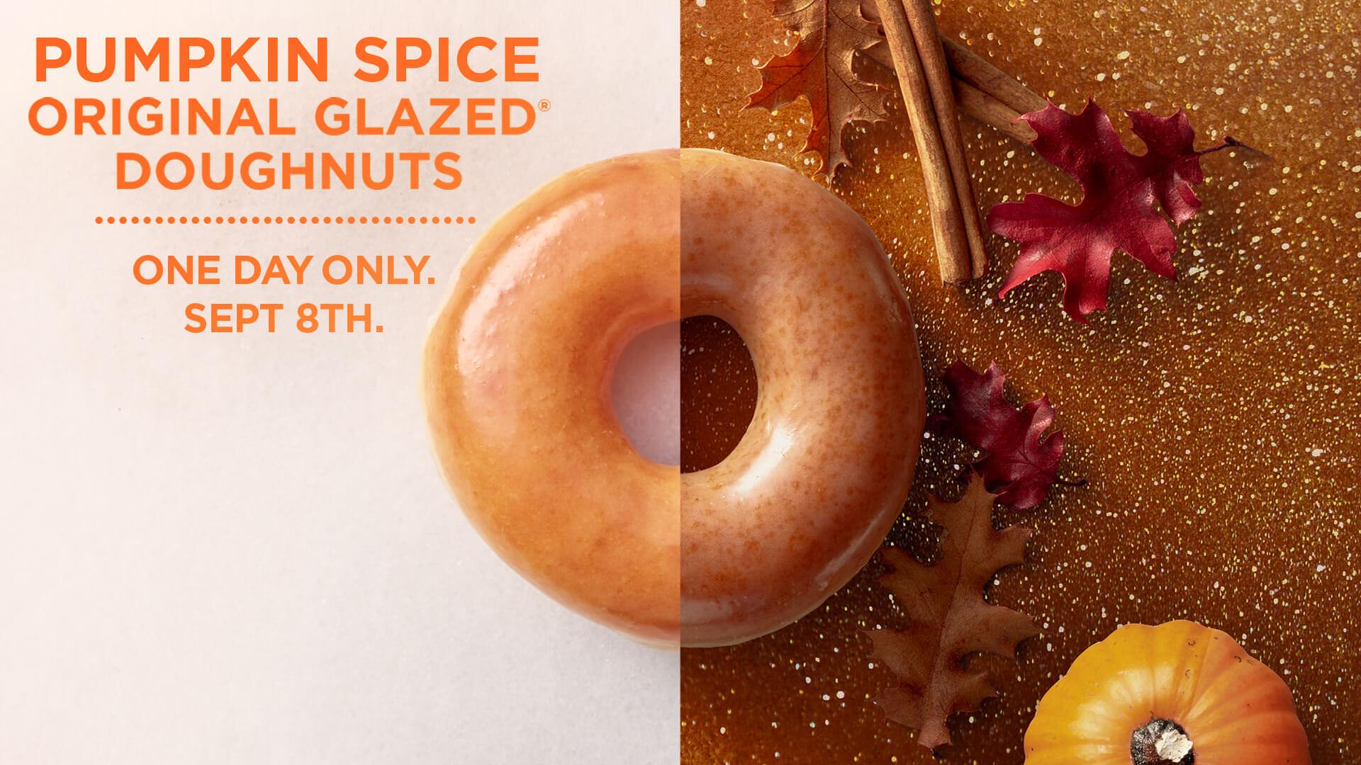 Krispy Kreme Is Bringing Back The Pumpkin Spice Doughnut For One Day