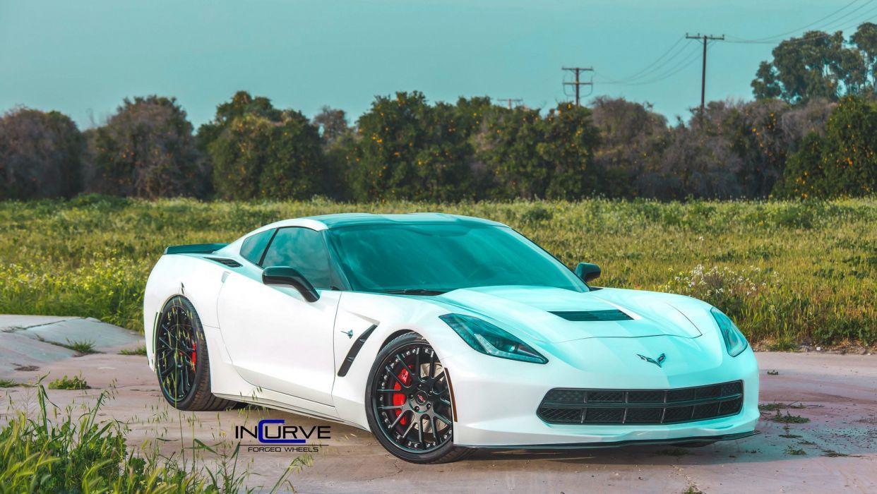 Incurve Wheels cars tuning C7 Corvette Z51 wallpaper