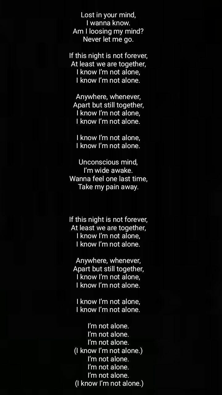 Alone Alan Walker lyrics. iOS. Alan Walker, Lyrics, Songs