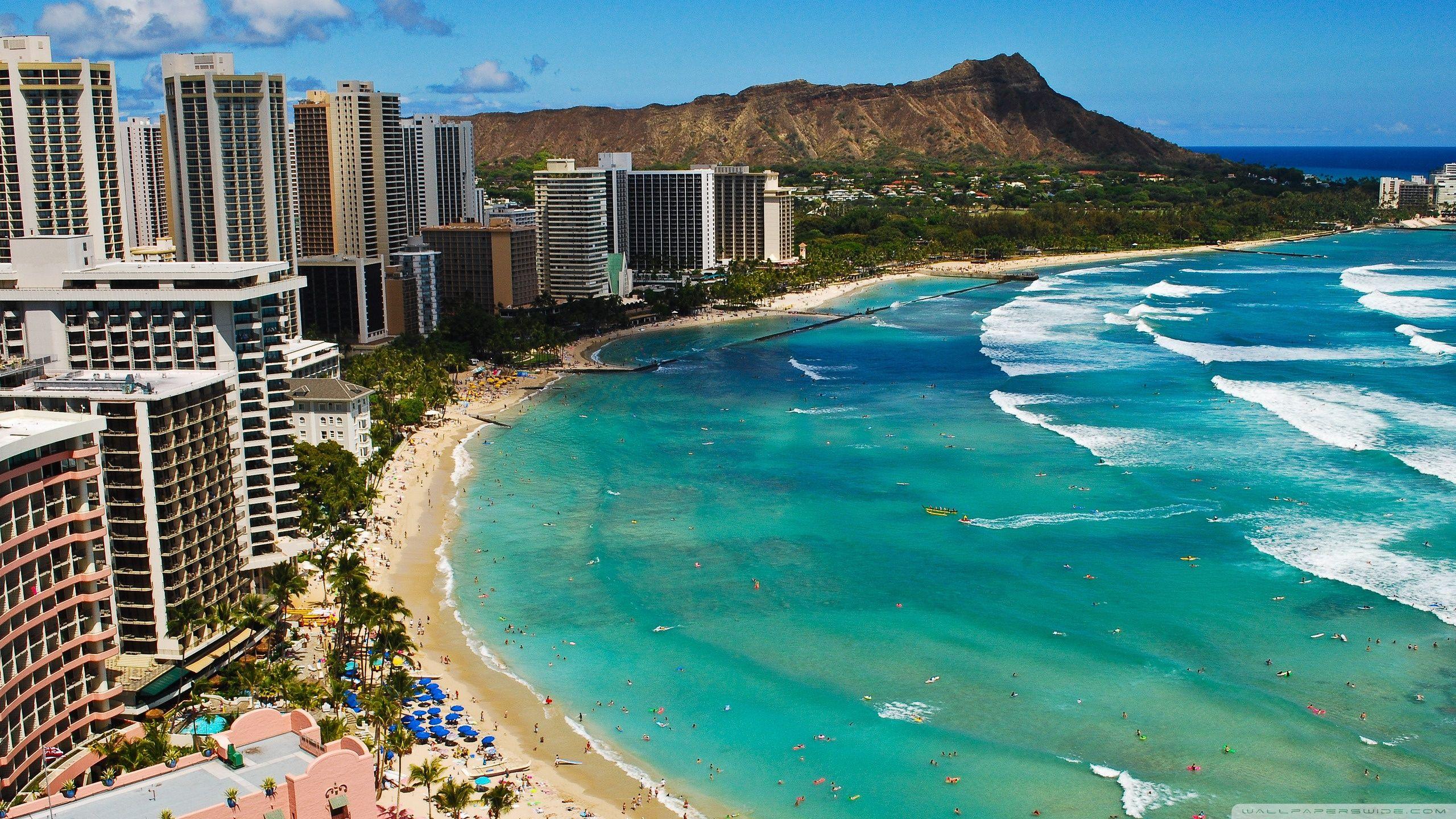 Waikiki Beach ❤ 4K HD Desktop Wallpaper for 4K Ultra HD TV • Dual
