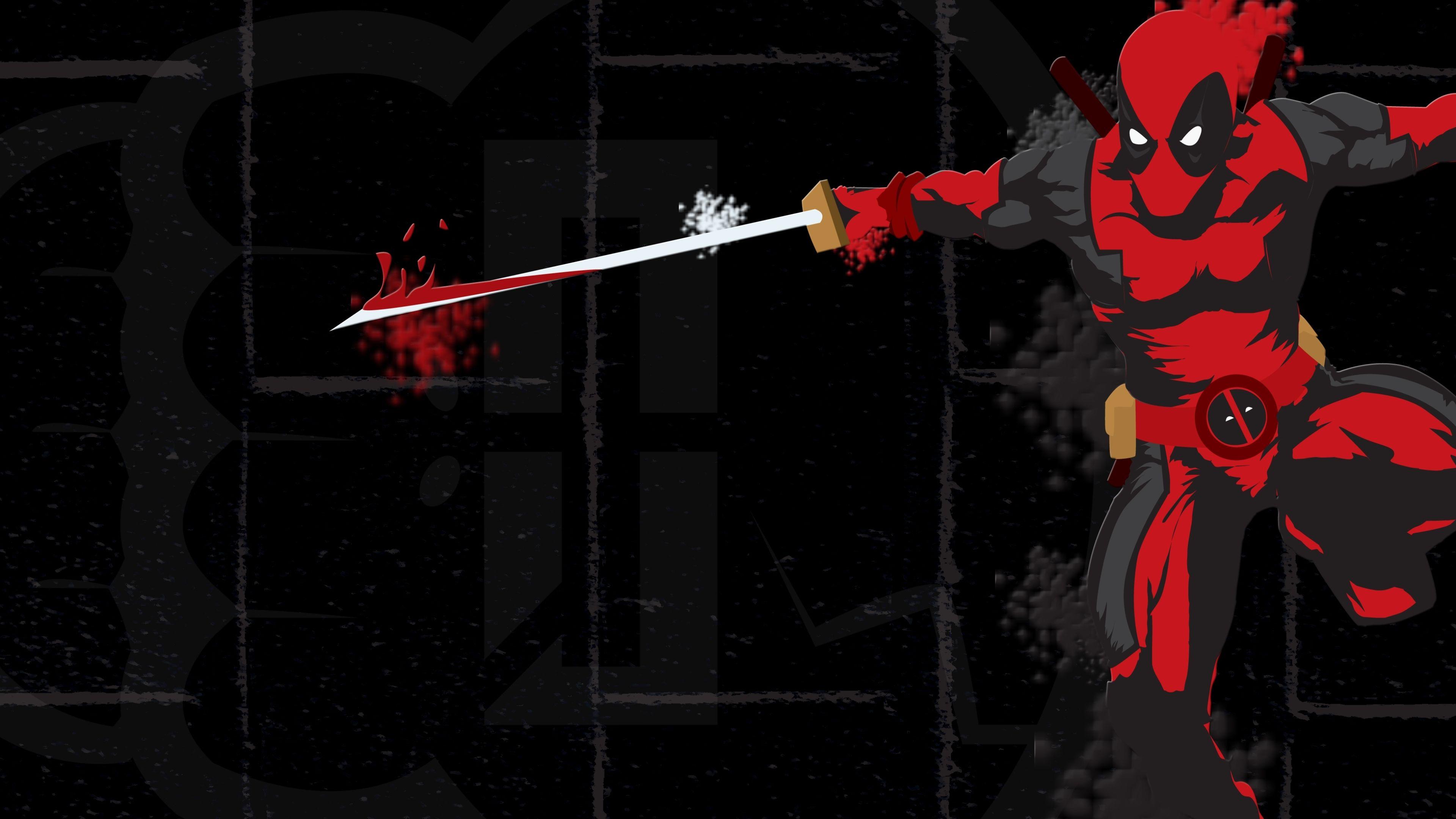 Deadpool [Marvel] 4K UHD 16:9 3840x2160 Wallpaper. UHD WALLPAPERS.EU