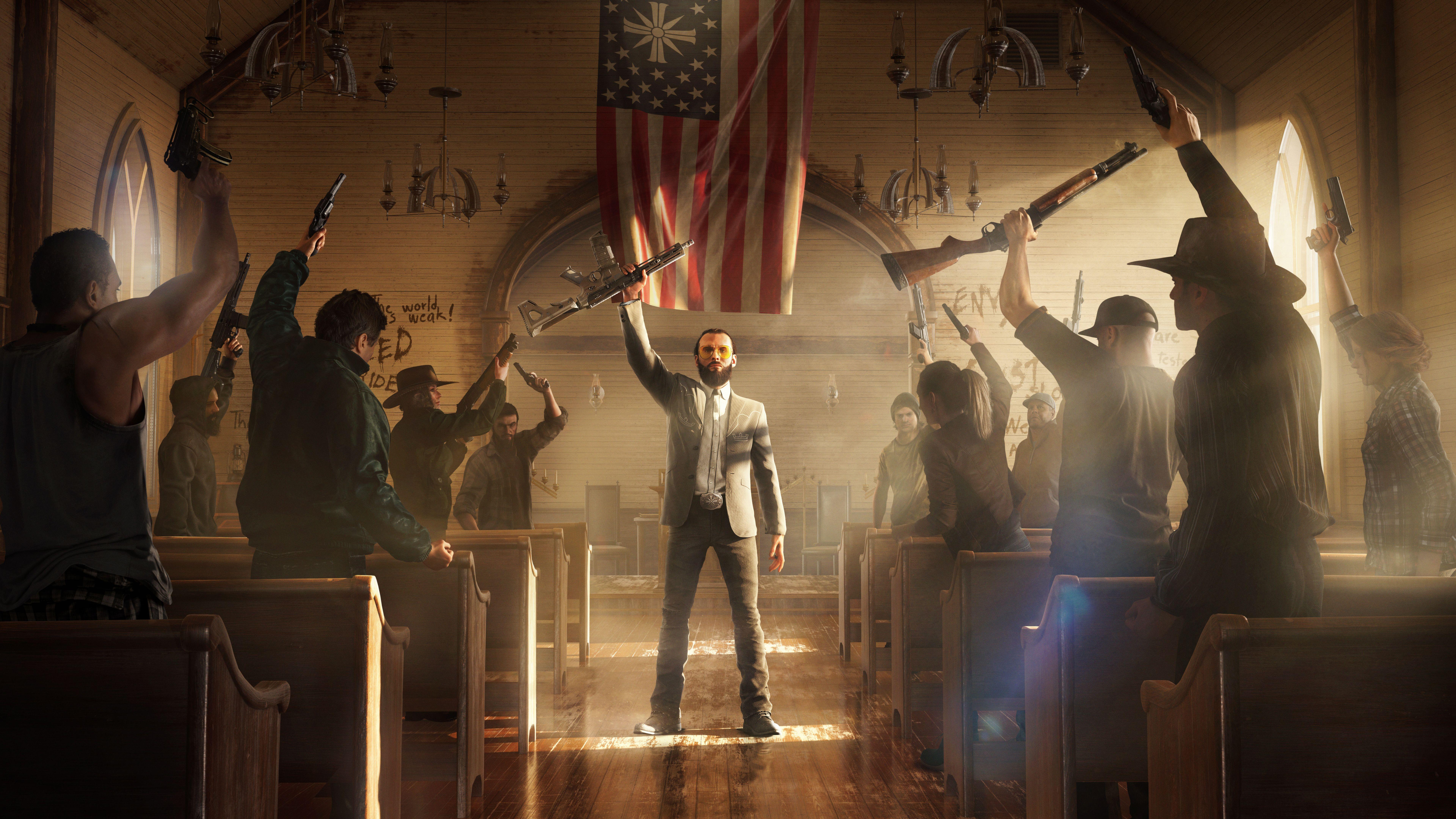 Wallpapers Far Cry 5, Amazing Grace, Joseph Seed, 4K, 8K, Games,