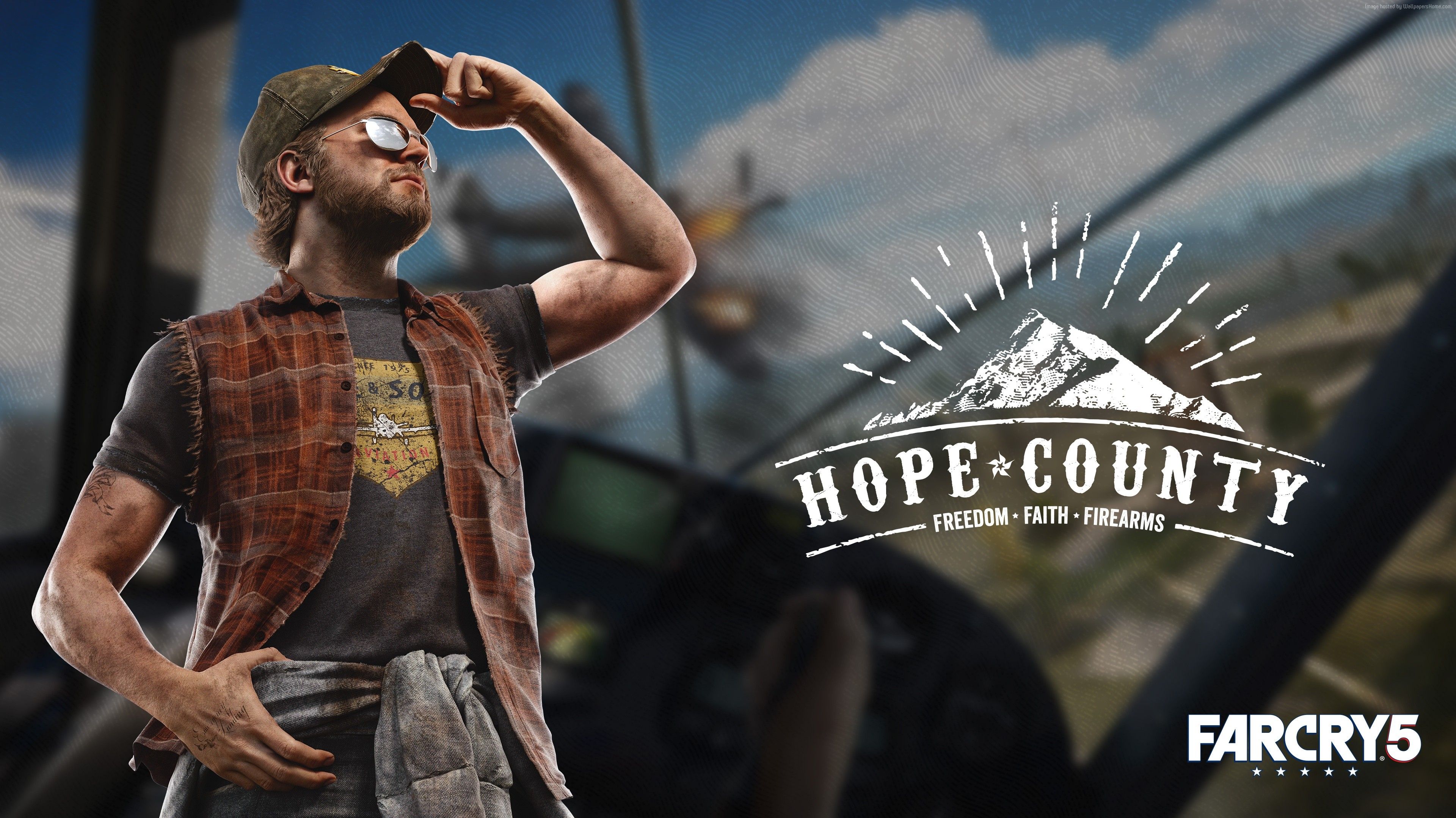 Wallpapers Far Cry 5, Hope County, poster, Think Divine, 4K, Games