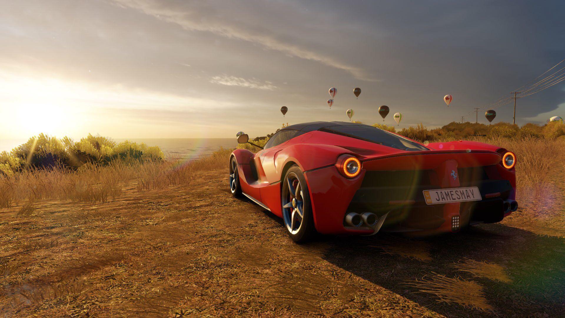 The LaFerrari in Forza Horizon 3. Picture 3 with James May written