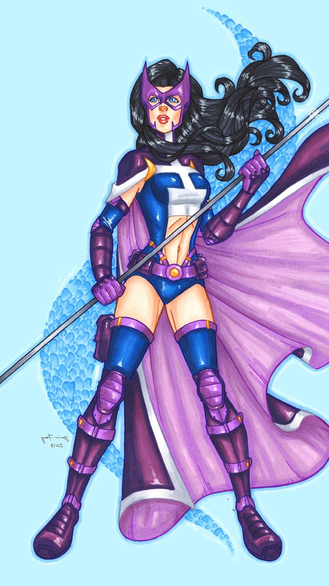 Comics Huntress (1080x1920) Wallpaper
