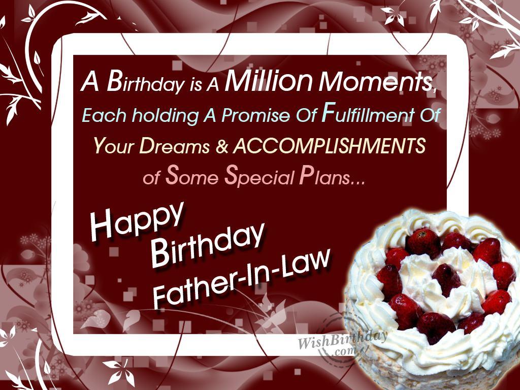 Birthday Wishes For Father In Law Image, Picture