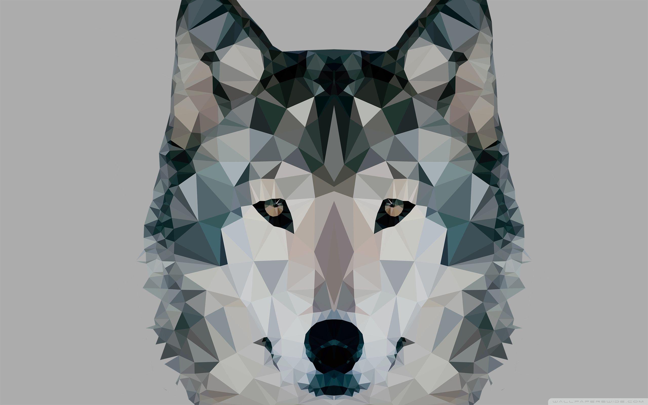 Low Polygonal Wolf ❤ 4K HD Desktop Wallpaper for 4K Ultra HD TV