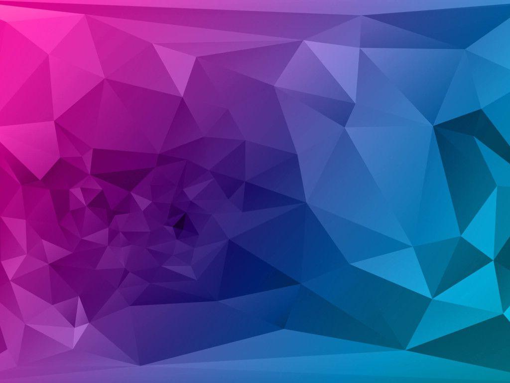Purple Polygonal HD Wallpaper