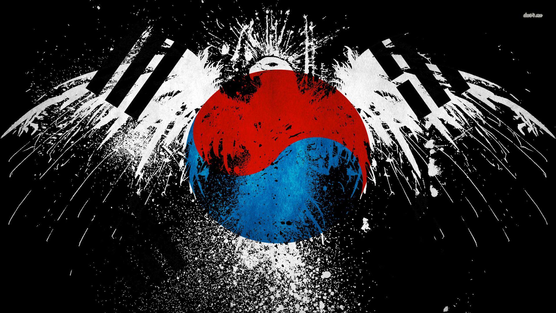 Flag of South Korea wallpaper Art wallpaper