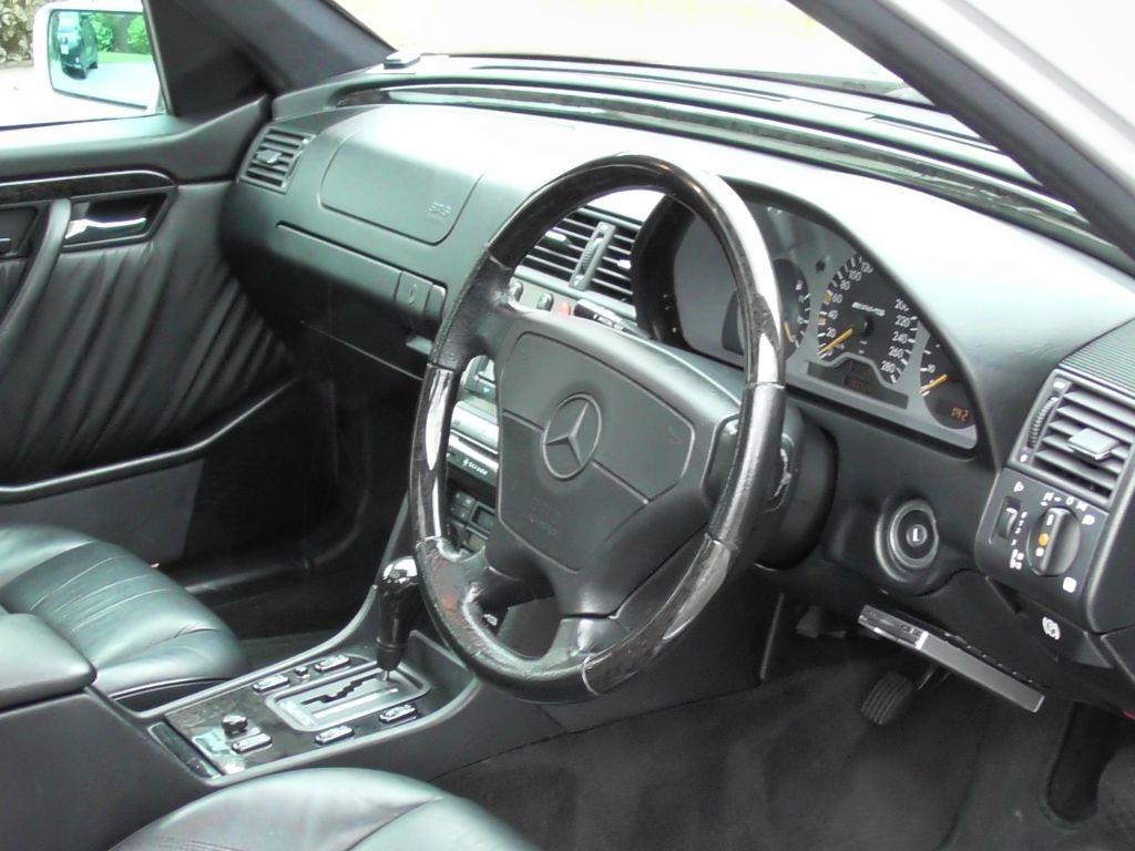 Used Brilliant Silver Met with Black Leather Mercedes C36 AMG