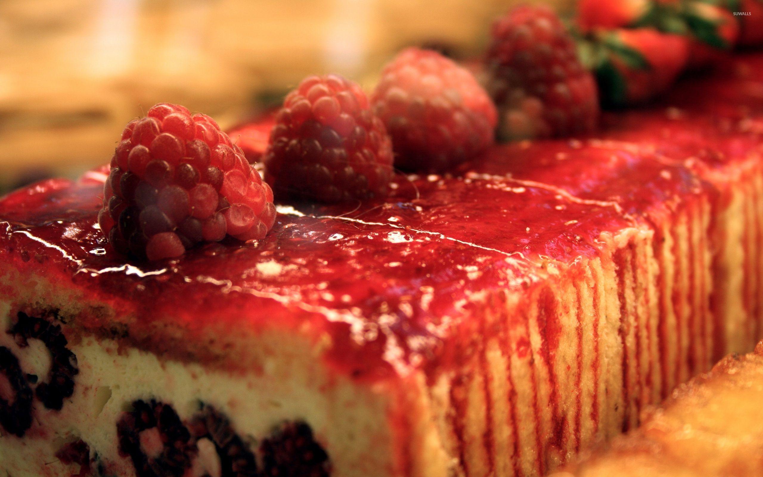 Raspberry dessert wallpaper wallpaper